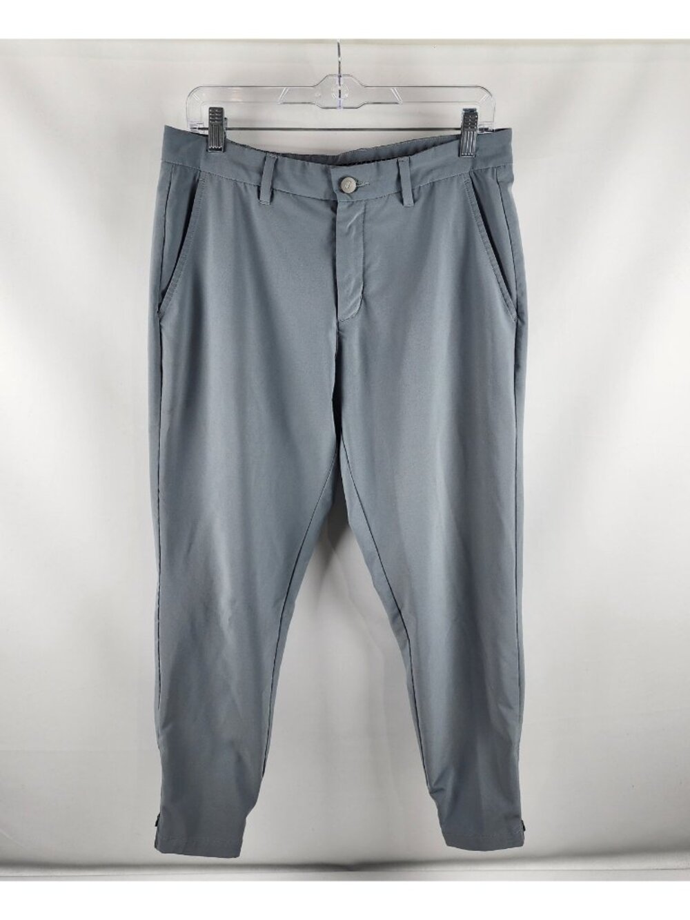 Primo Pants Mens 32 Short Gray Zip Ankle Golf Performance Pant (32x26)